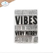Christmas Vibes - clear stamp