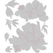 Thinlits Fleurs au pinceau #1