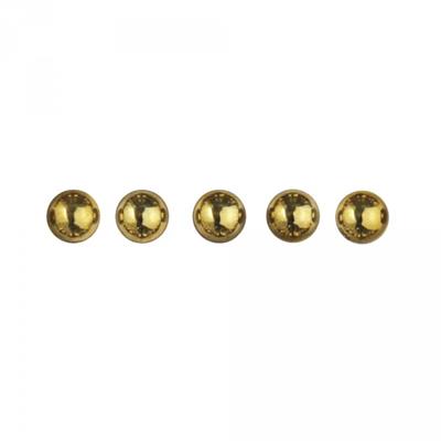 80 demi-perles dorées 5mm