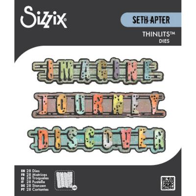 Seth Apter thinlits die - Word wafers #1