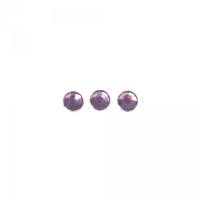 120 strass autocollants lilas 3mm