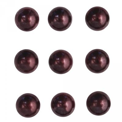 120 demi-perles marrons 3mm