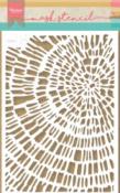 Mask Stencil Sliced wood