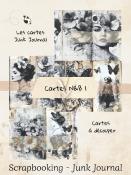 Cartes Junk Journal - Noir & Blanc 1