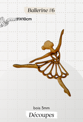 Découpe en bois - Ballerine #6