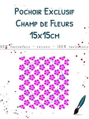 Pochoir Champ de fleurs