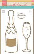 Craft stencil - Champagne