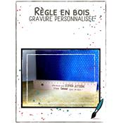 Règle en Bois Gravé