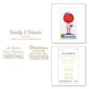 Hot foil Plates - Gift of christmas sentiments