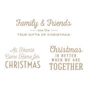 Hot foil Plates - Gift of christmas sentiments