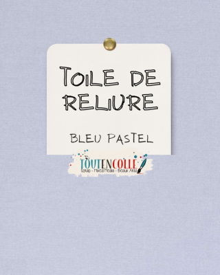 Toile de reliure - Bleu Pastel