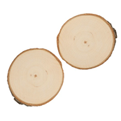 2 tranches de bois rondes 11-12cm