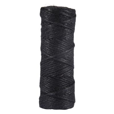 fil de jute 4 plis noir<br>3,5mm