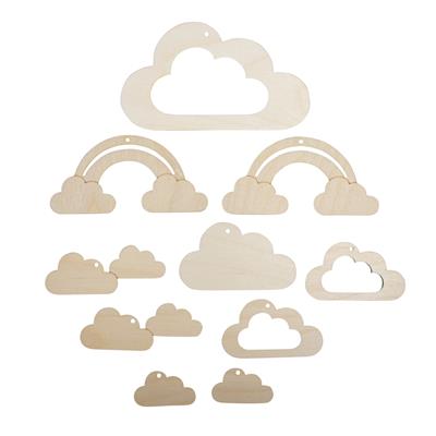 pendentifs nuages pour mobile