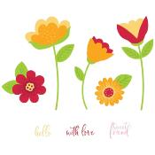 Catherine Pooler Stamps - Whimsy bloom #1