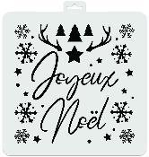 Pochoir Joyeux Noël