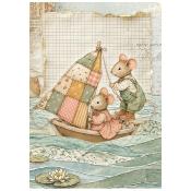 8 feuilles de riz - cozy family - A6
