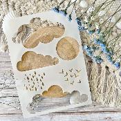 Pochoir A5 Nuages Globe Trotter