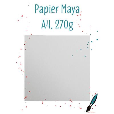 papier Maya - Gris Clair - 25 f - A4 - 270g