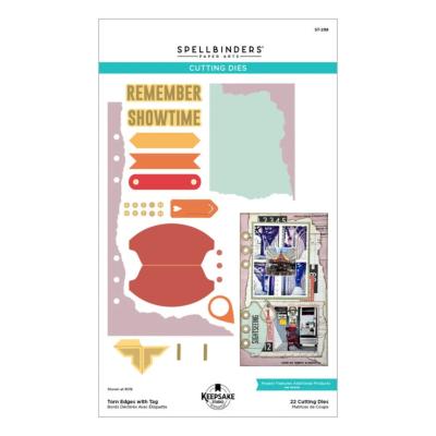 Cutting dies - Torn edges with tag