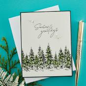 BetterPress plate - Season's greetings evergreens