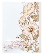 Hot foil Plates - Sweet blooms border