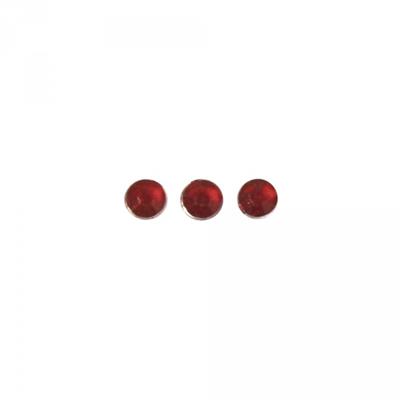 120 strass autocollants rouge foncé 3mm