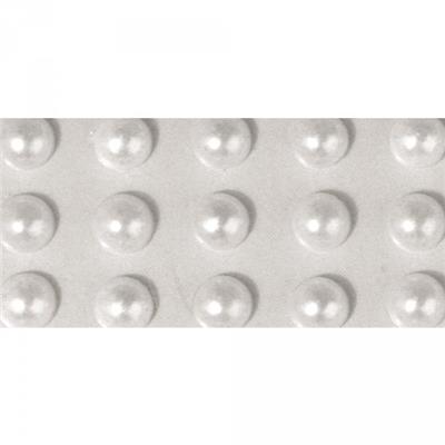 80 demi-perles blanches 5mm