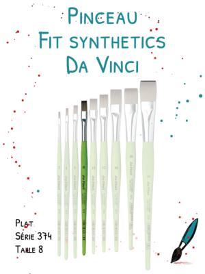 Pinceau FIT Synthétics plat<br>Série 374 - Taille 8