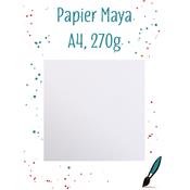 papier Maya - Blanc - 25 f - A4 - 270g