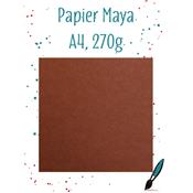 papier Maya - Chocolat - 5 f - A4 - 270g