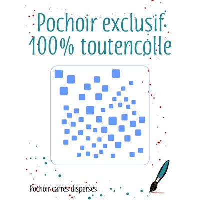 Pochoir Carrés dispersés