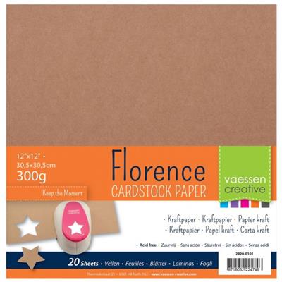 20 feuilles kraft 30*30cm<br>300g