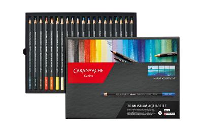 Muséum Aquarelle Caran d'Ache - boite de 20 Marine