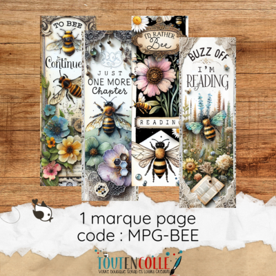 cadeau cde marque page bee