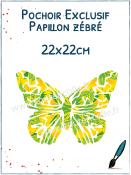 Pochoir Exclusif<br>Papillon zébré