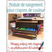 Module de rangement pour crayons de couleur