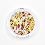 Boite de sequins <br> Yellow bottlecap flowers