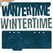 Wintertime wordstrip - Dies Planner Essentials