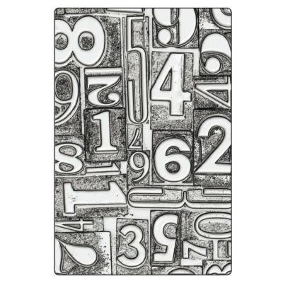 3-D texture fades - Classeur de gaufrage - numbered large A5