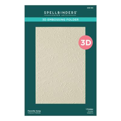 3D embossing folder - Favorite song