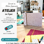 Atelier en ligne "Reliure Japonaise"