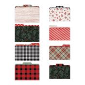 8 Mini file folders Christmas Tim Holtz