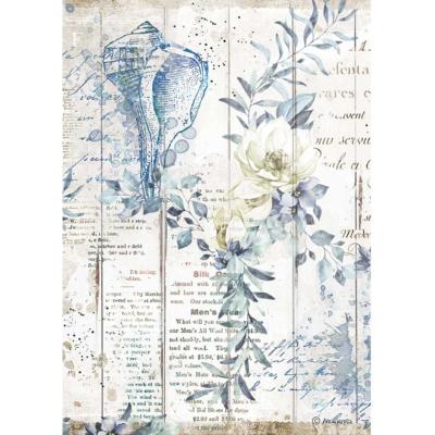 Papier de riz<br>Romantique coquillage