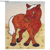 Puzzle en bois cheval