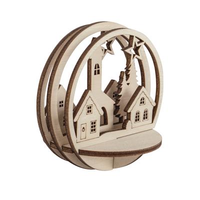 kit en bois pour boule 8cm Village