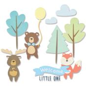 Thinlits "woodland baby set" (série bébé forêt)