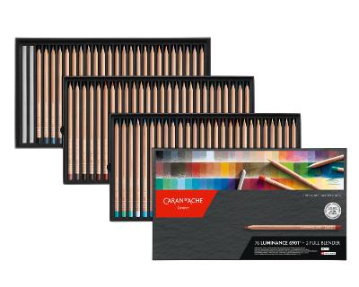 Luminance 6901® Caran d'Ache - boite de 76 + 2 full blender