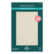 3D embossing folder - Number field