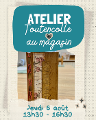 Atelier au Magasin - Reliure cousue apparente - 6 ao�t 26
